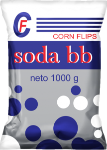 Corn flips soda bikarbona