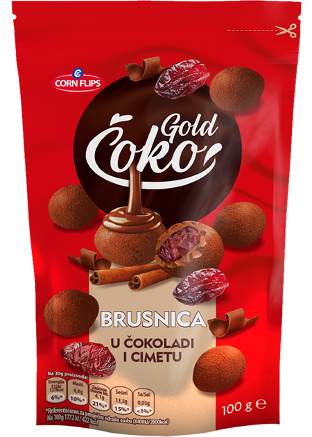 Gold Čoko brusnica u čokoladi i cimetu